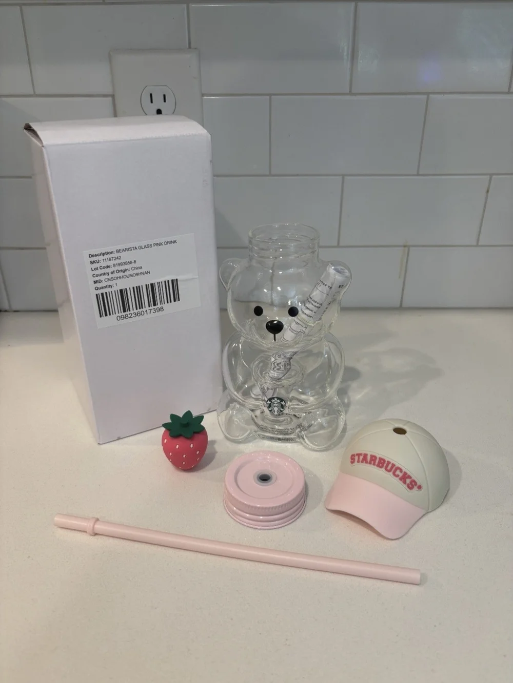 Starbucks Bearista Cup Pink Drink Edition